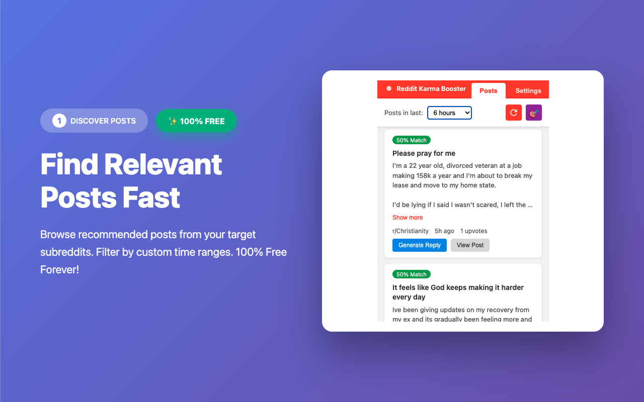 Reddit Karma Booster Screenshot 1